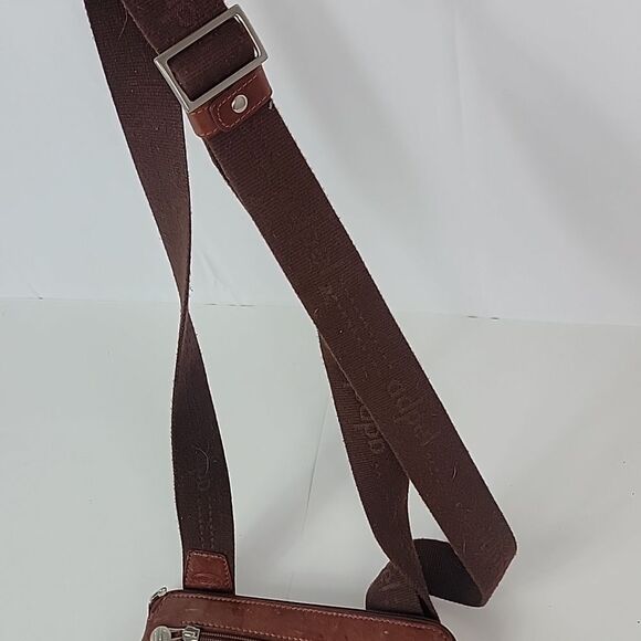 Adpel Maestri Genuine Italian Leather Brown Women's Crossbody - Picture 7 of 11